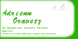 adrienn oravetz business card